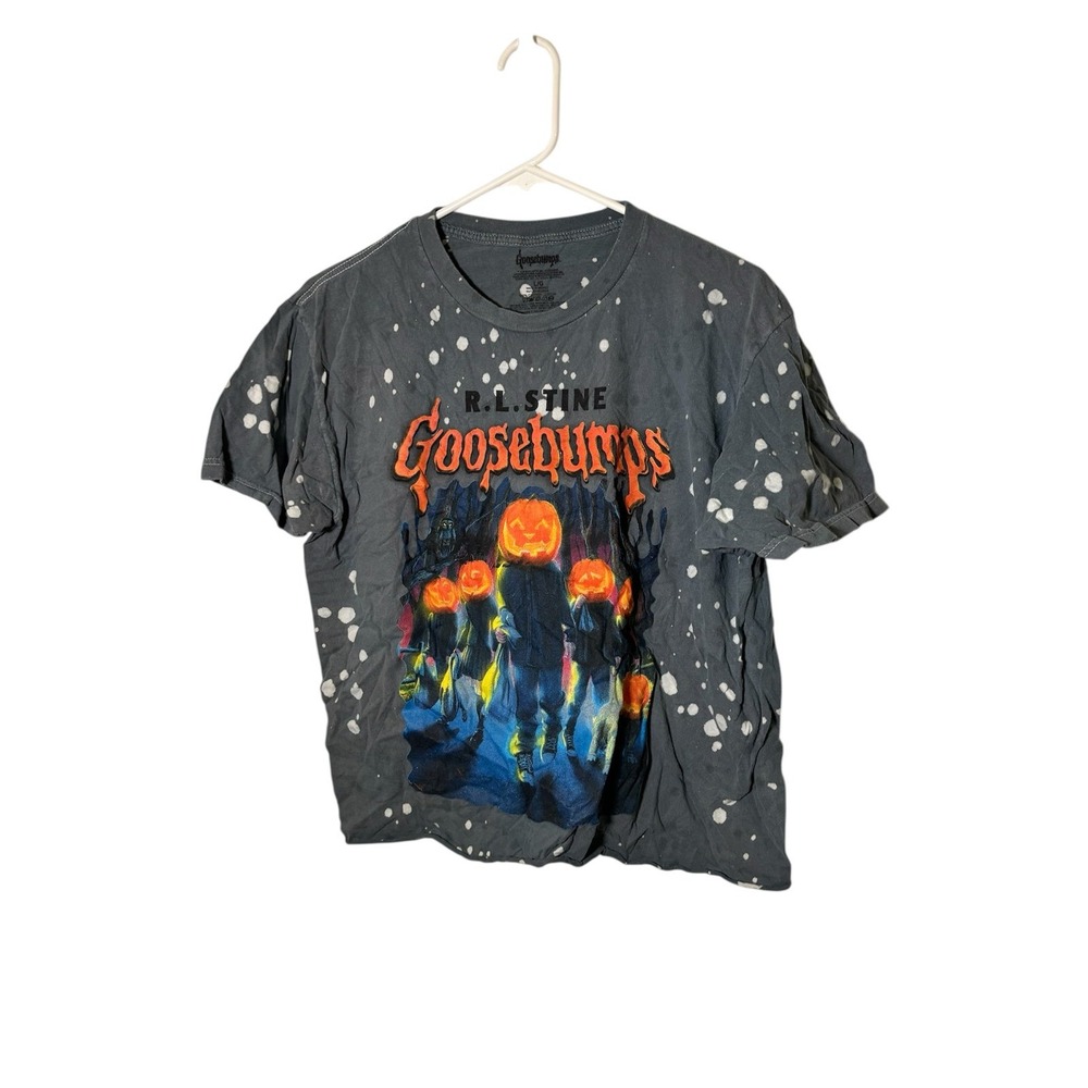 Goosebumps Large‎ Grey Cropped T Shirt